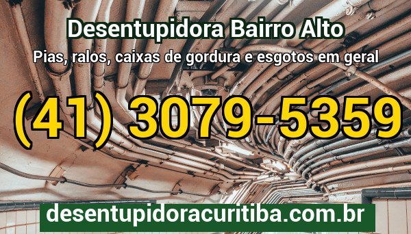 Desentupidora Bairro Alto — atendimento 24 horas
