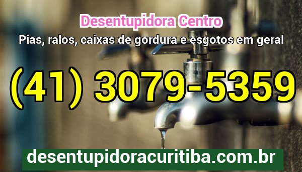 Desentupidora Centro — atendimento 24 horas