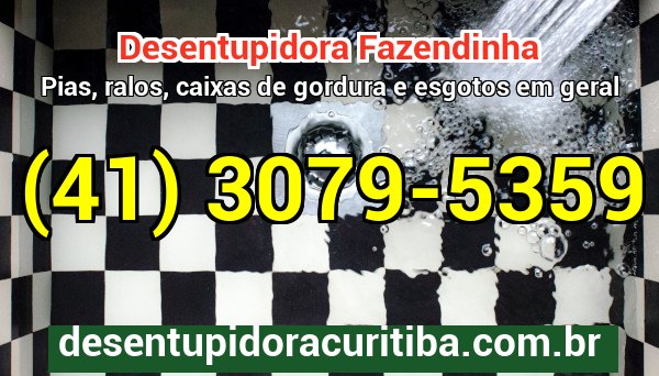 Desentupidora Fazendinha — atendimento 24 horas