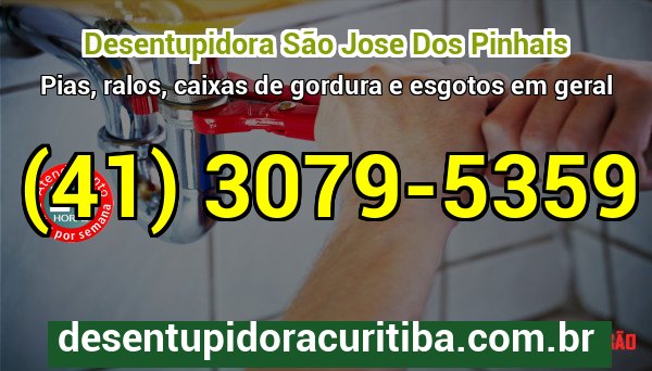 Desentupidora Sao Jose Dos Pinhais — atendimento 24 horas