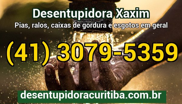Desentupidora Xaxim — atendimento 24 horas