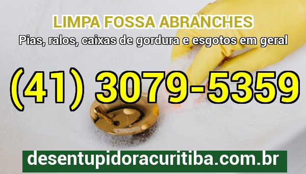 Limpa Fossa Abranches com caminhão-vácuo