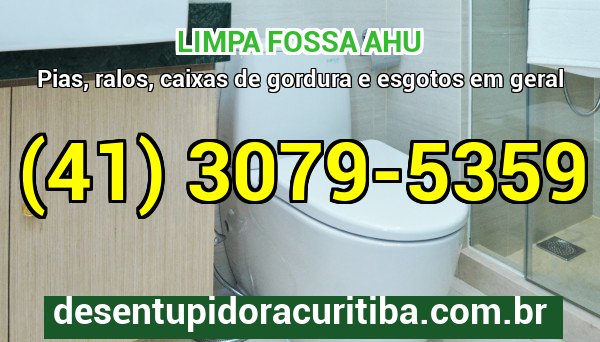 Limpa Fossa Ahu com caminhão-vácuo