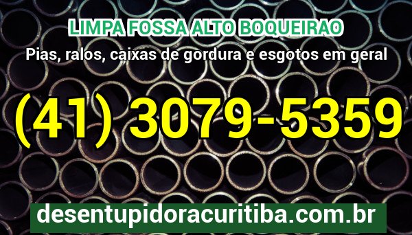 Limpa Fossa Alto Boqueirao com caminhão-vácuo