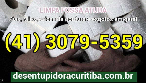 Limpa Fossa Atuba com caminhão-vácuo