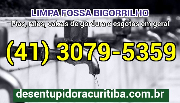 Limpa Fossa Bigorrilho com caminhão-vácuo