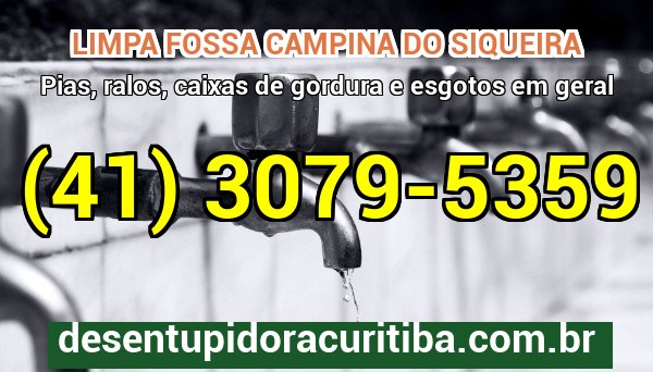 Limpa Fossa Campina Do Siqueira com caminhão-vácuo