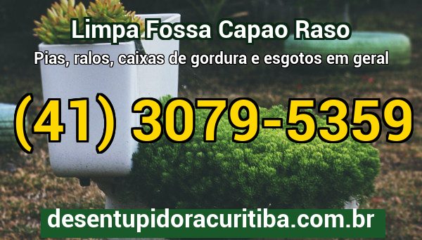 Limpa Fossa Capao Raso com caminhão-vácuo