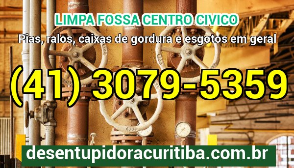 Limpa Fossa Centro Civico com caminhão-vácuo