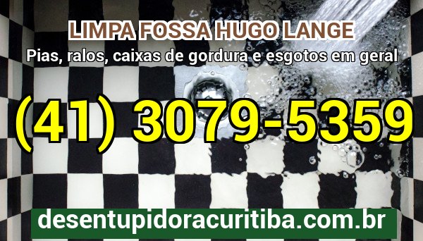 Limpa Fossa Hugo Lange com caminhão-vácuo