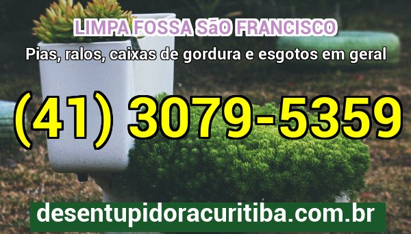 Limpa Fossa Sao Francisco com caminhão-vácuo