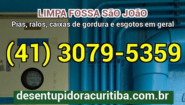 Limpa Fossa Sao Joao com caminhão-vácuo