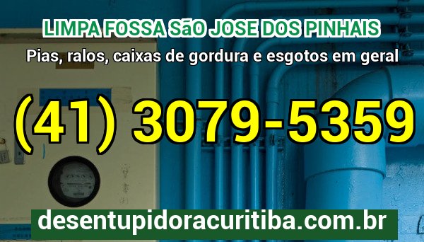 Limpa Fossa Sao Jose Dos Pinhais com caminhão-vácuo