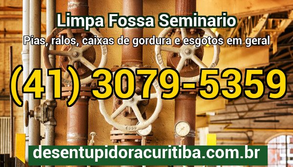 Limpa Fossa Seminario com caminhão-vácuo