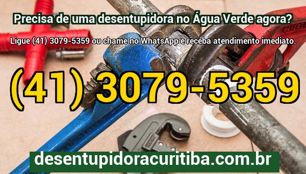 Equipe da Desentupidora Água Verde pronta para atendimento 24 horas em Curitiba e região metropolitana