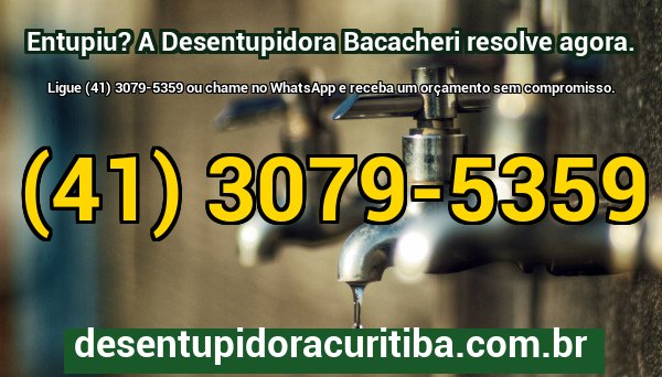 Equipe da Desentupidora Curitiba pronta para atendimento emergencial 24 horas no bairro Bacacheri com caminhão e equipamentos