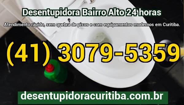 Técnico da Desentupidora Curitiba com equipamento profissional de desentupimento atendendo residência no Bairro Alto