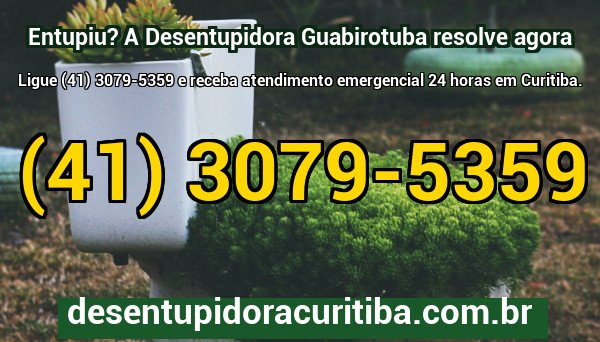 Profissional de desentupimento concluindo serviço residencial no bairro Guabirotuba com atendimento 24 horas