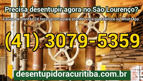 Atendimento emergencial 24 horas da Desentupidora São Lourenço em residência do bairro com técnicos de plantão em Curitiba