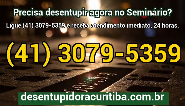 Equipe da Desentupidora Curitiba pronta para atender emergência de desentupimento no bairro Seminário