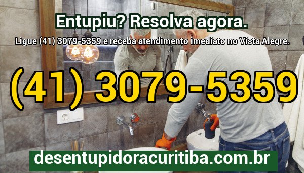 Atendimento emergencial 24 horas da desentupidora no bairro Vista Alegre em Curitiba com técnicos prontos para ação